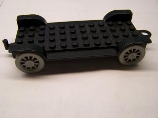 Lego Fabuland auto podvozek 12 × 6 starý s háčkem černá