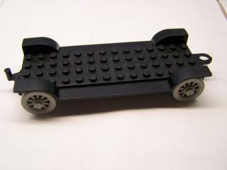 Lego Fabuland auto podvozek 14 × 6 starý s háčkem černá