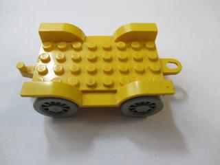 Lego Fabuland auto podvozek 8 × 6 s háčkem žlutá
