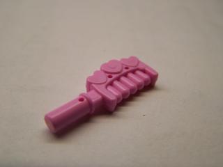 Lego Friends hřeben s rukojetí a 3 srdce jasně růžová
