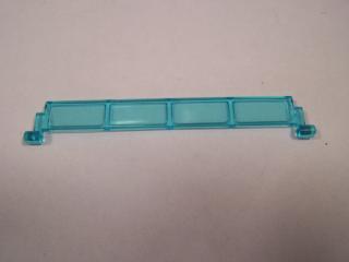 Lego Garážová rolovací vrata bez rukojetí průhledná světle modrá