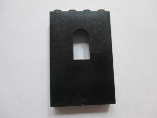 Lego Hradová Stěna 1 × 4 × 5 s oknem černá