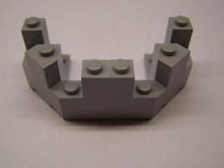 Lego Hradová věžička střecha 4 x 8 x 2 1/3 světle modrošedá
