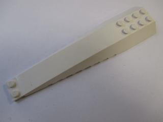 Lego Klín 16 × 4 trojitý zakřivený bílá
