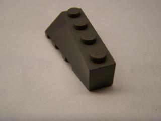 Lego Klín 2 × 4 šikmý pravý tmavě šedá