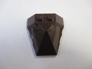 Lego Klín 4 × 4 pyramida tmavě hnědá