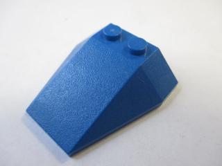 Lego Klín 4 × 4 trojitý bez nopových zářezů modrá