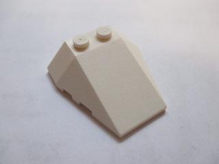 Lego Klín 4 × 4 trojitý s nopovými zářezy bílá