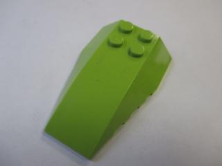 Lego Klín 6 × 4 trojitý zakřivený limetková