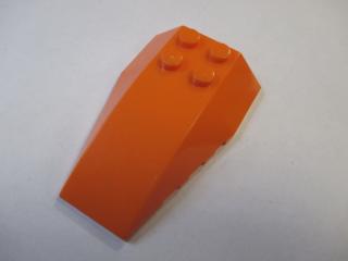 Lego Klín 6 × 4 trojitý zakřivený oranžová