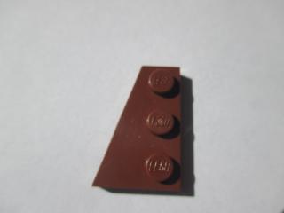 Lego Klín, placaté 3 × 2 červenohnědá, levý