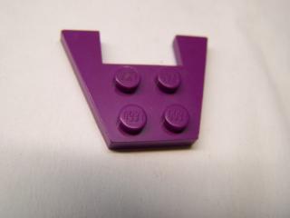 Lego Klín placaté 3 × 4 bez zářezů fialová