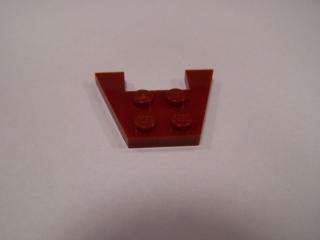 Lego Klín placaté 3 × 4 bez zářezů tmavě červená