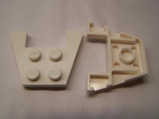Lego Klín placaté 3 × 4 se zářezy bílá