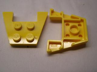 Lego Klín placaté 3 × 4 se zářezy žlutá