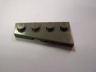 Lego Klín, placaté 4 × 2 tmavě šedá, levý