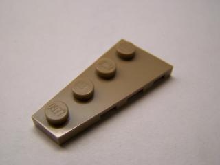 Lego Klín, placaté 4 × 2 tmavě tělová, levý