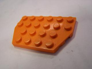 Lego Klín, placaté 4 × 6 oranžová, snížené rohy