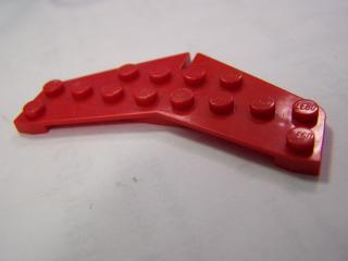 Lego Klín, placaté 4 × 8 červená, ocas