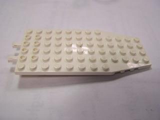 Lego Klín, placaté 6 × 12 × 1 bílá snížené rohy