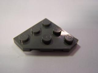Lego Klín placatý 3 × 3 zkosený roh tmavě modrošedá