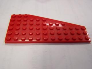 Lego Klín placatý 6 × 12 levý červená