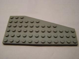 Lego Klín placatý 6 × 12 levý světle šedá