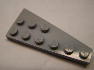 Lego Klín placatý 6 × 3 levý světle modrošedá