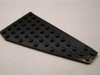 Lego Klín placatý 7 × 12 levý křídlo černá