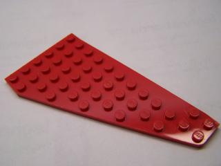 Lego Klín placatý 7 × 12 levý křídlo červená