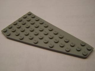 Lego Klín placatý 7 × 12 levý křídlo světle šedá