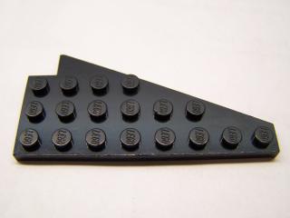 Lego Klín placatý 8 × 4 levý křídlo černá
