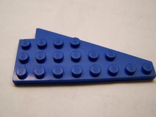 Lego Klín placatý 8 × 4 levý křídlo modrá