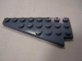 Lego Klín placatý 8 × 4 levý křídlo písečná modrá