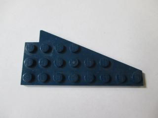 Lego Klín placatý 8 × 4 levý křídlo tmavě modrá