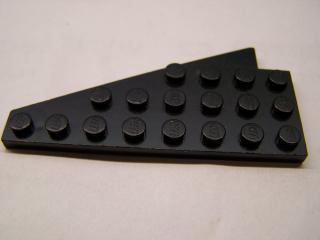 Lego Klín placatý 8 × 4 pravý křídlo černá