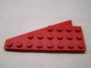 Lego Klín placatý 8 × 4 pravý křídlo červená