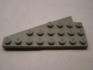 Lego Klín placatý 8 × 4 pravý křídlo světle šedá