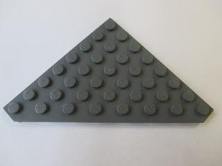 Lego Klín placatý 8 × 8 zkosený roh tmavě modrošedá