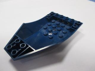 lego kokpit zakřivený 10 × 6 × 2 tmavě modrá