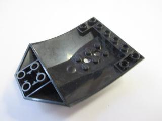 lego kokpit zakřivený 8 × 6 × 2 černá