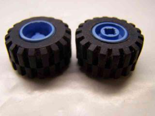 Lego Kolo 11,5 mm × 12mm zkosené hrany středně modrá