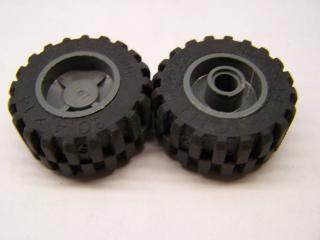 Lego Kolo 18mm × 14 mm černá terenní pneumatika 30,4 × 14 tmavě modrošedá