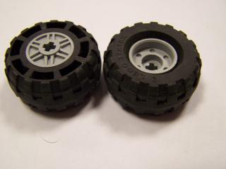 Lego Kolo 18mm × 14 mm pro křížovou tyč černá terenní pneumatika 37 × 18 sv mšed