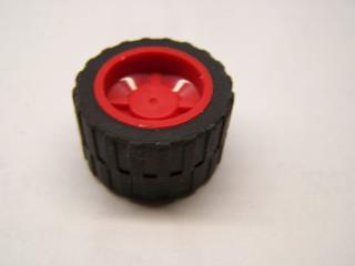 Lego Kolo 18mm × 14mm černá pneumatika 24× 14 červená