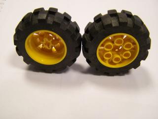 Lego Kolo 20 × 30 balón střední černá pneumatika 20 × 30 balón střední žlutá