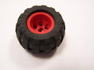Lego Kolo 43,2 × 28 balón malý pneumatika černá 43,2 × 28 balón malý červená