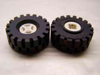 Lego Kolo 8mm × 6mm zkosený roh bílá