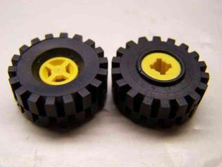 Lego Kolo 8mm × 6mm zkosený roh žlutá