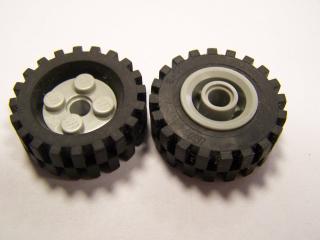 Lego Kolo frestyle černá pneumatika 30 × 10,5 světle šedá